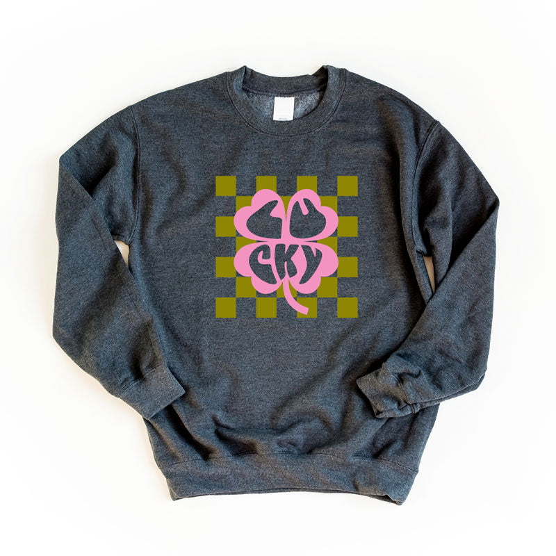 Lucky Clover Checkered | Sweatshirt