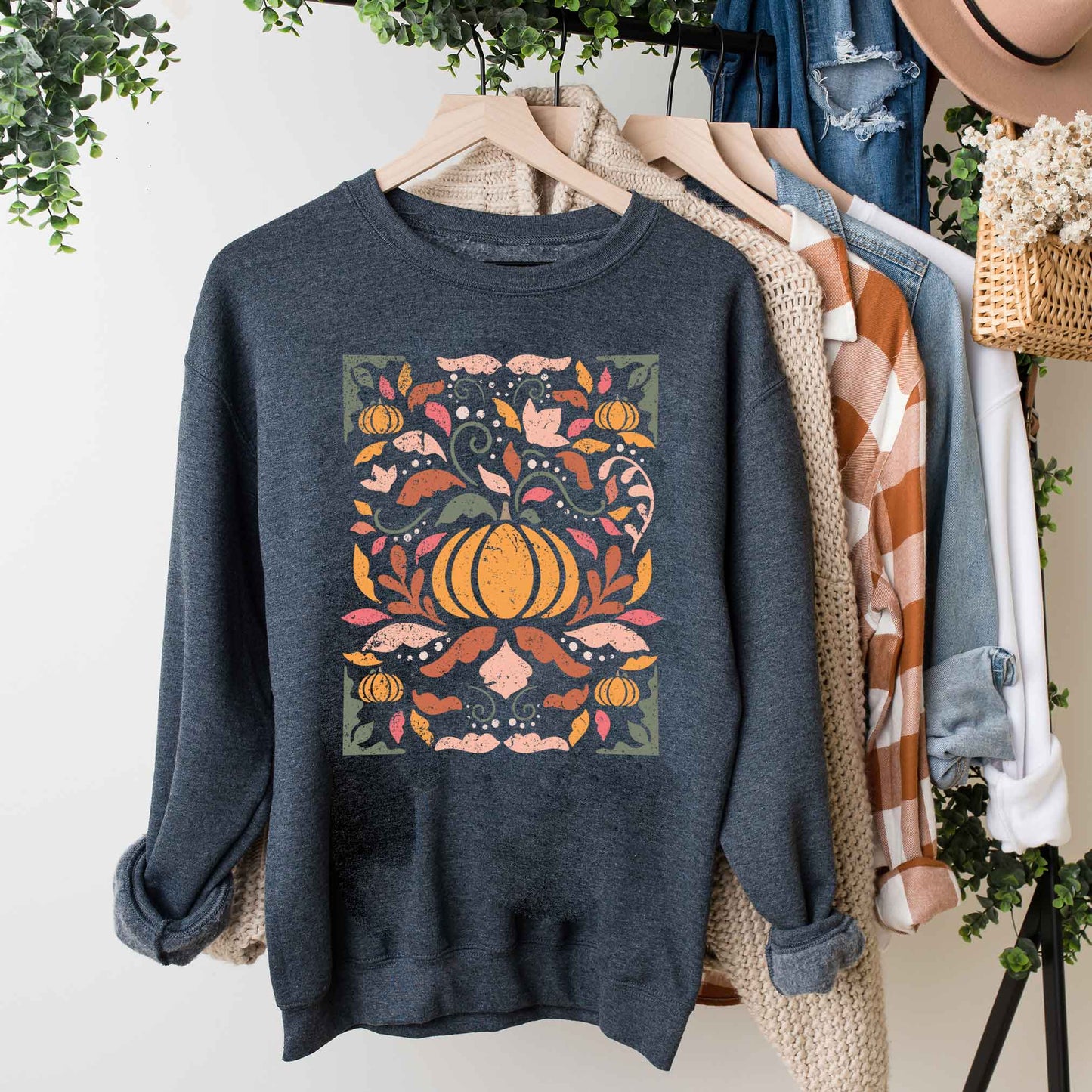 Fall Floral Grunge | Sweatshirt