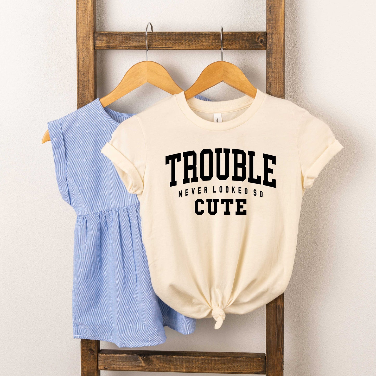 Trouble So Cute | Toddler Short Sleeve Crew Neck