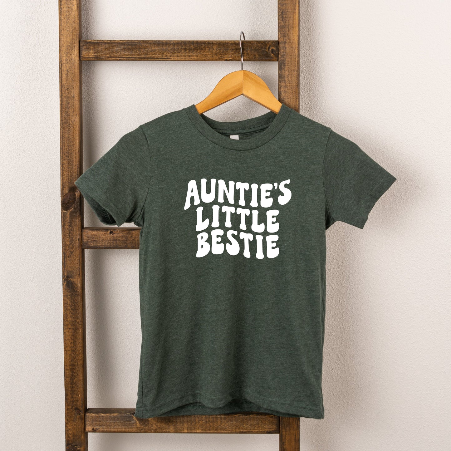 Auntie's Little Bestie | Toddler Short Sleeve Crew Neck