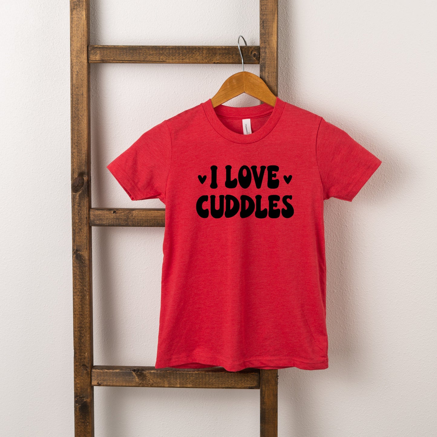 I Love Cuddles | Toddler Short Sleeve Crew Neck