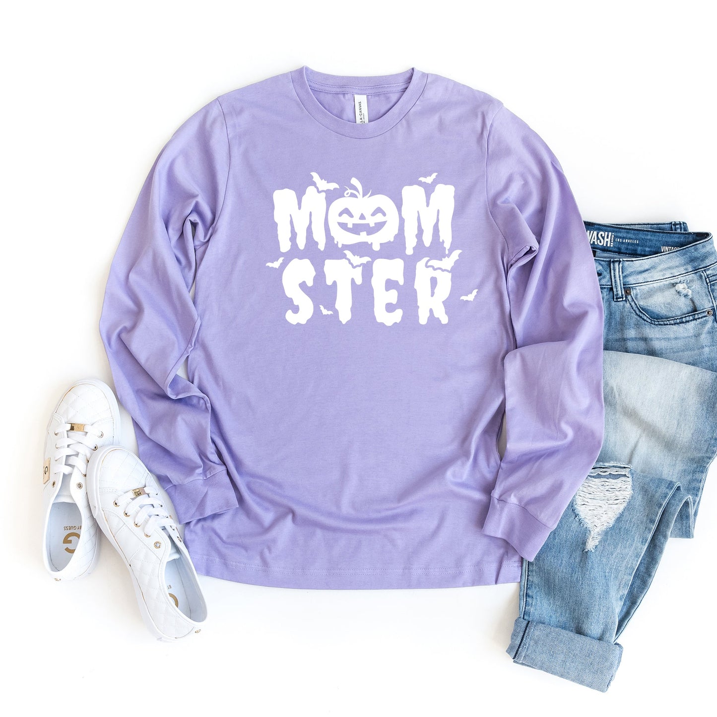 Momster Pumpkin | Long Sleeve Crew Neck