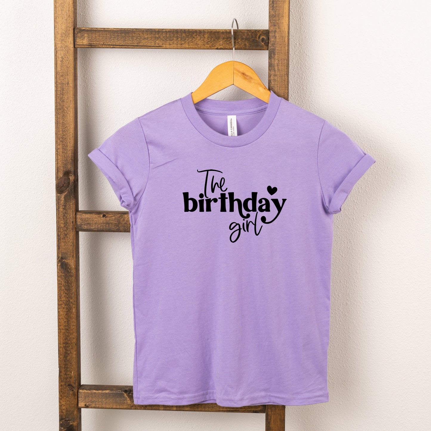 The Birthday Girl Heart | Youth Short Sleeve Crew Neck