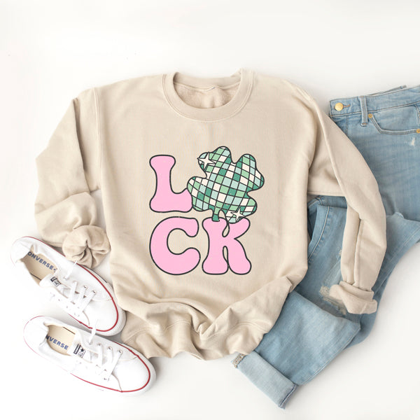 Luck With Shamrock | Sweatshirt