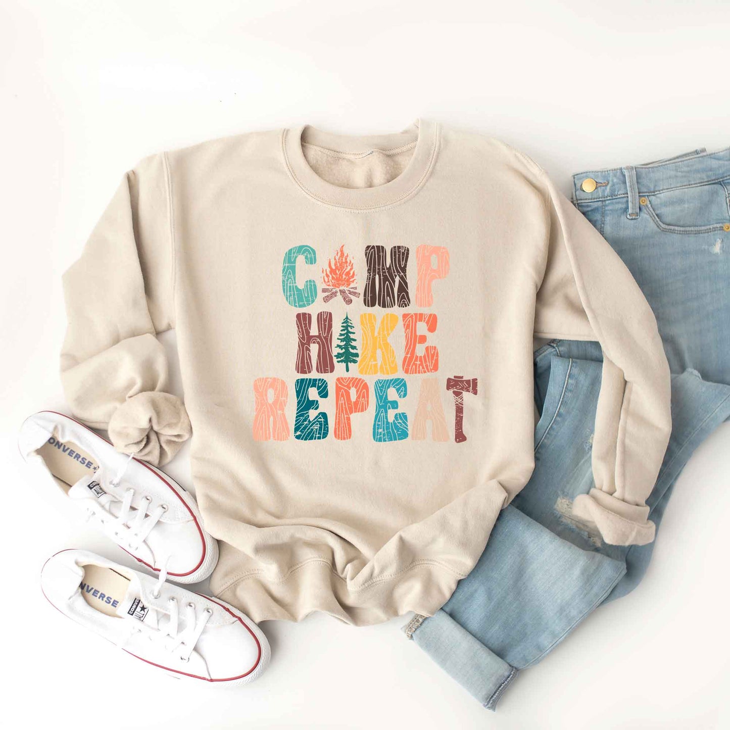 Camp Hike Repeat | Sweatshirt