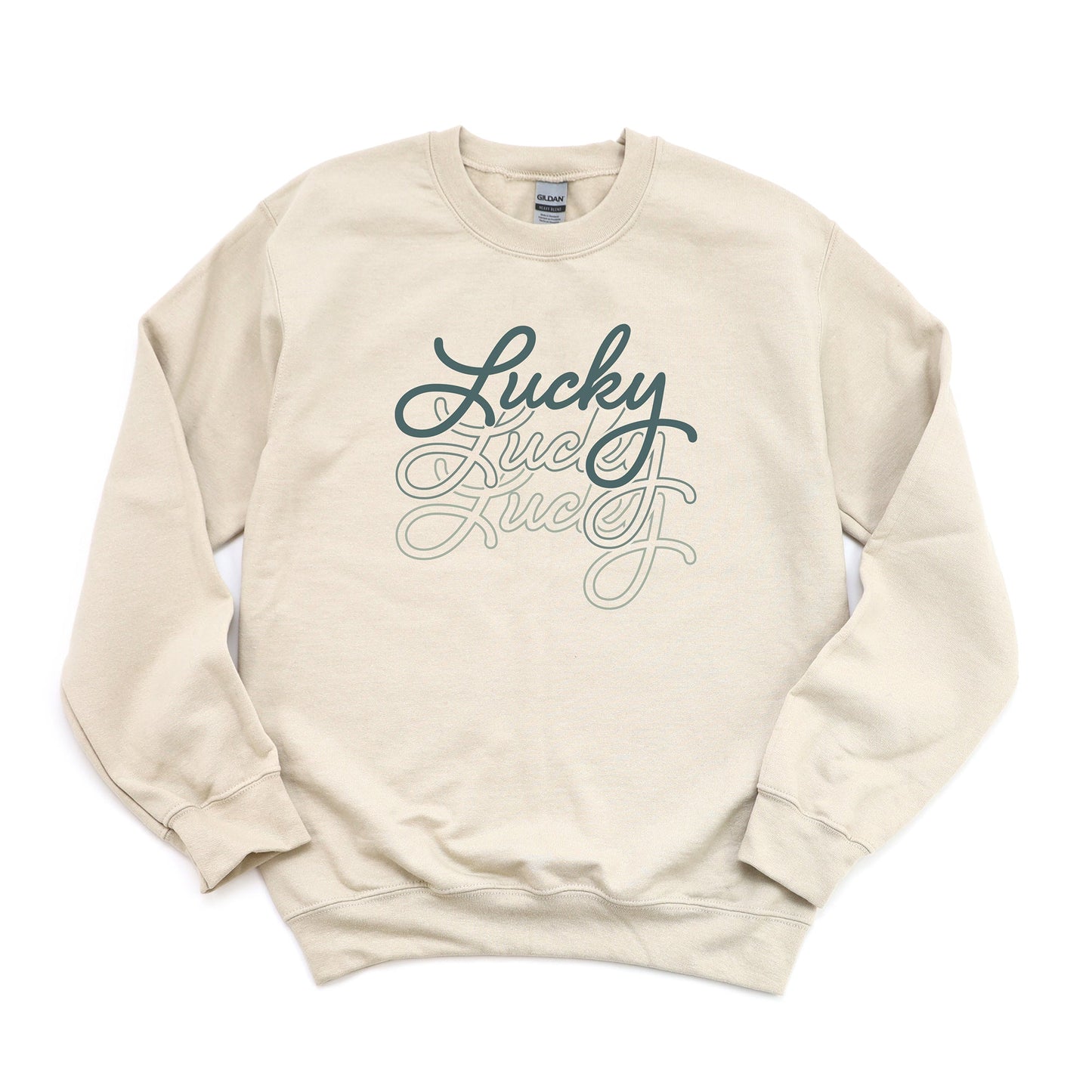 Lucky Script Stacked | Sweatshirt