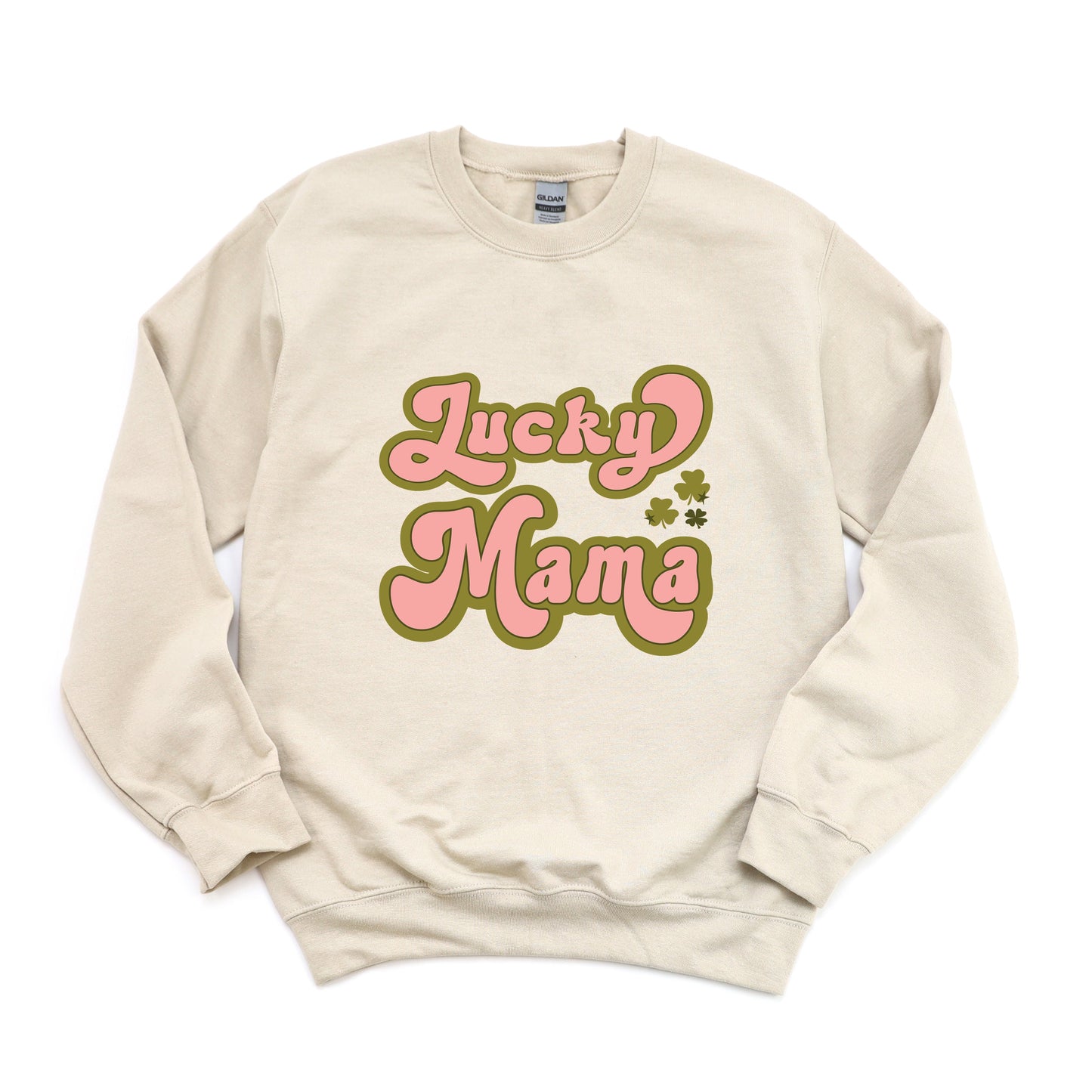 Lucky Mama Retro Clovers | Sweatshirt