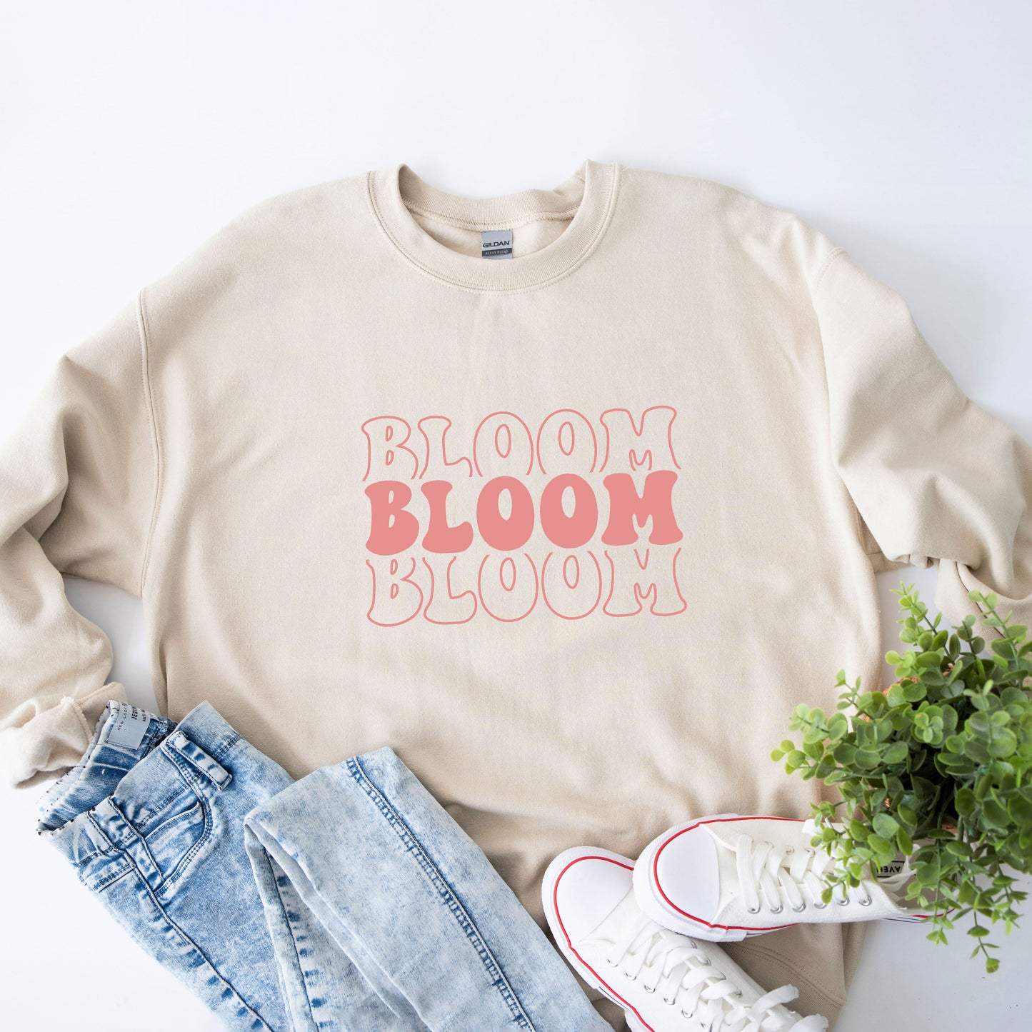 Bloom Stacked Colorful | Sweatshirt