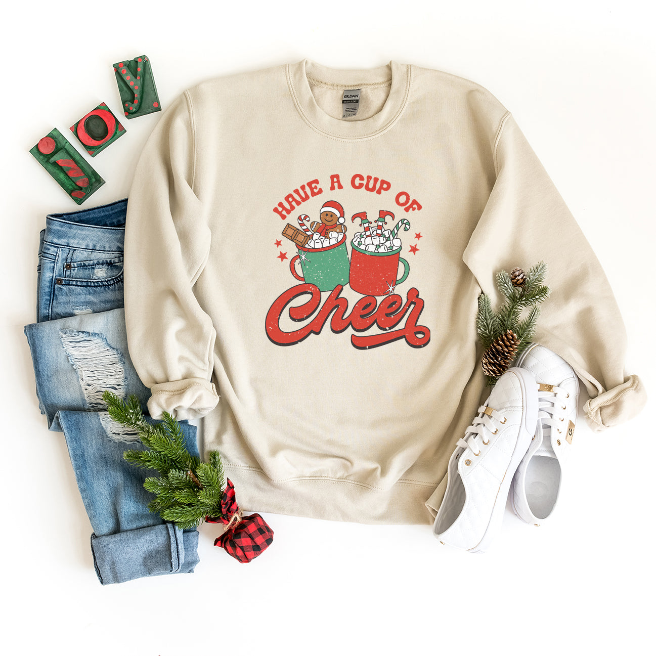 Retro Cup Of Cheer | Sweatshirt
