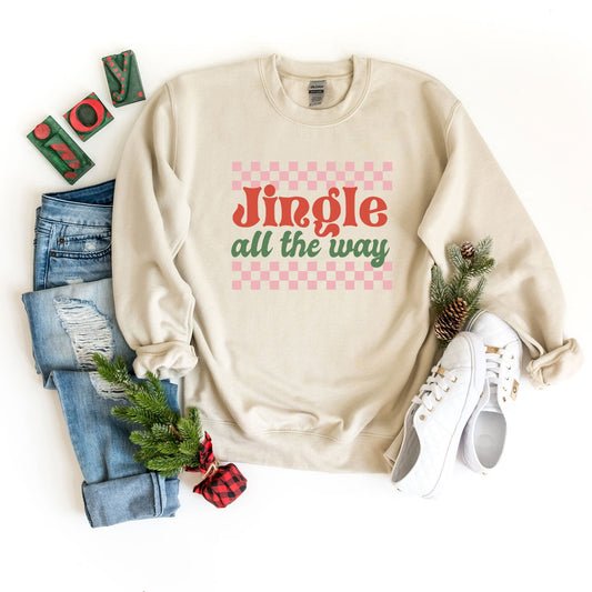 Jingle All The Way Checkered | Sweatshirt