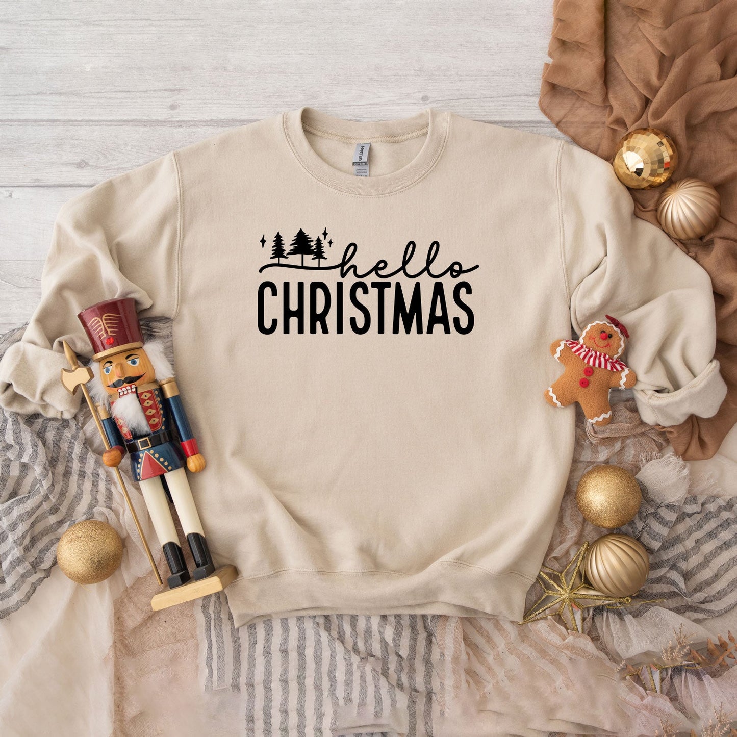 Hello Christmas Trees | Sweatshirt