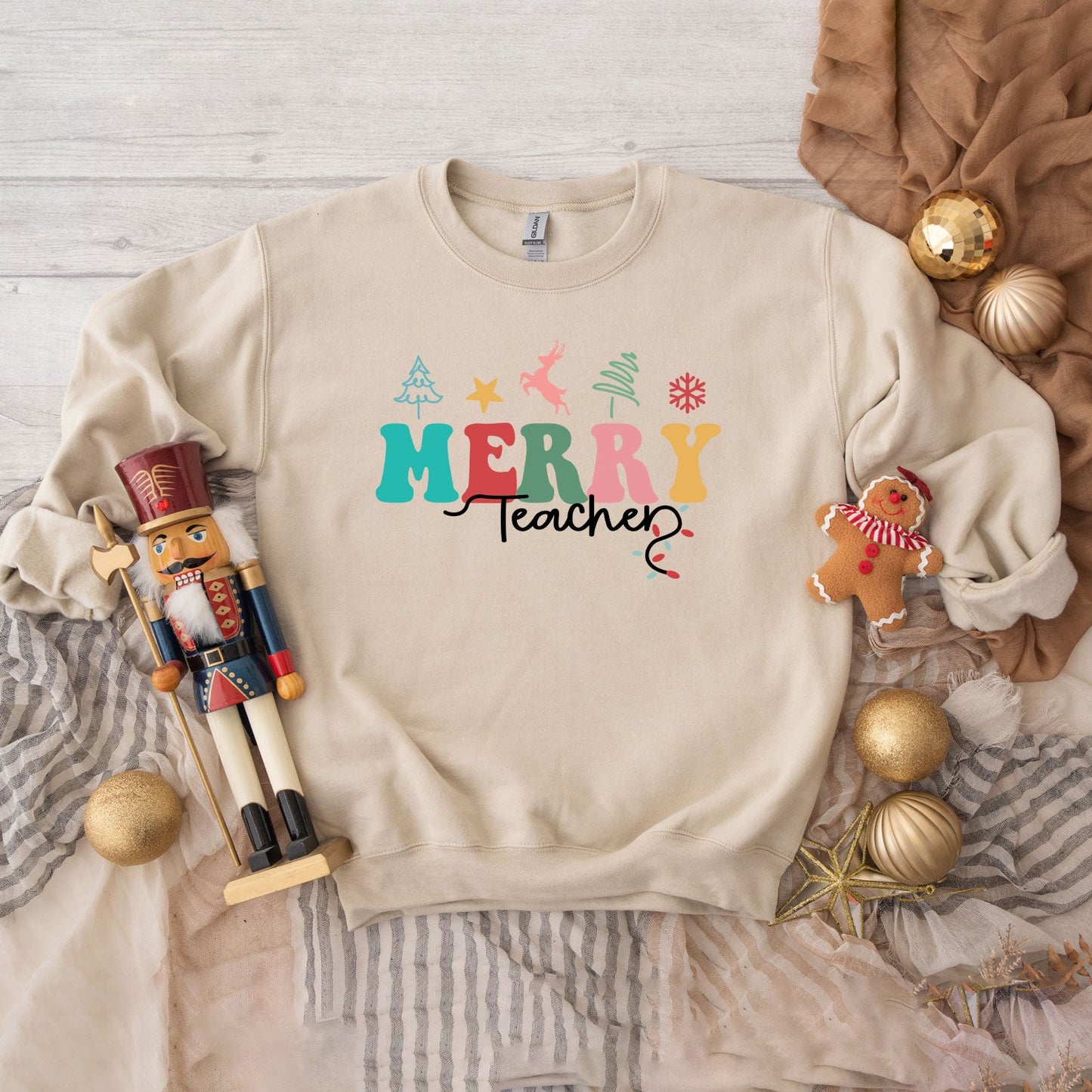 Merry Teacher | Sweatshirt