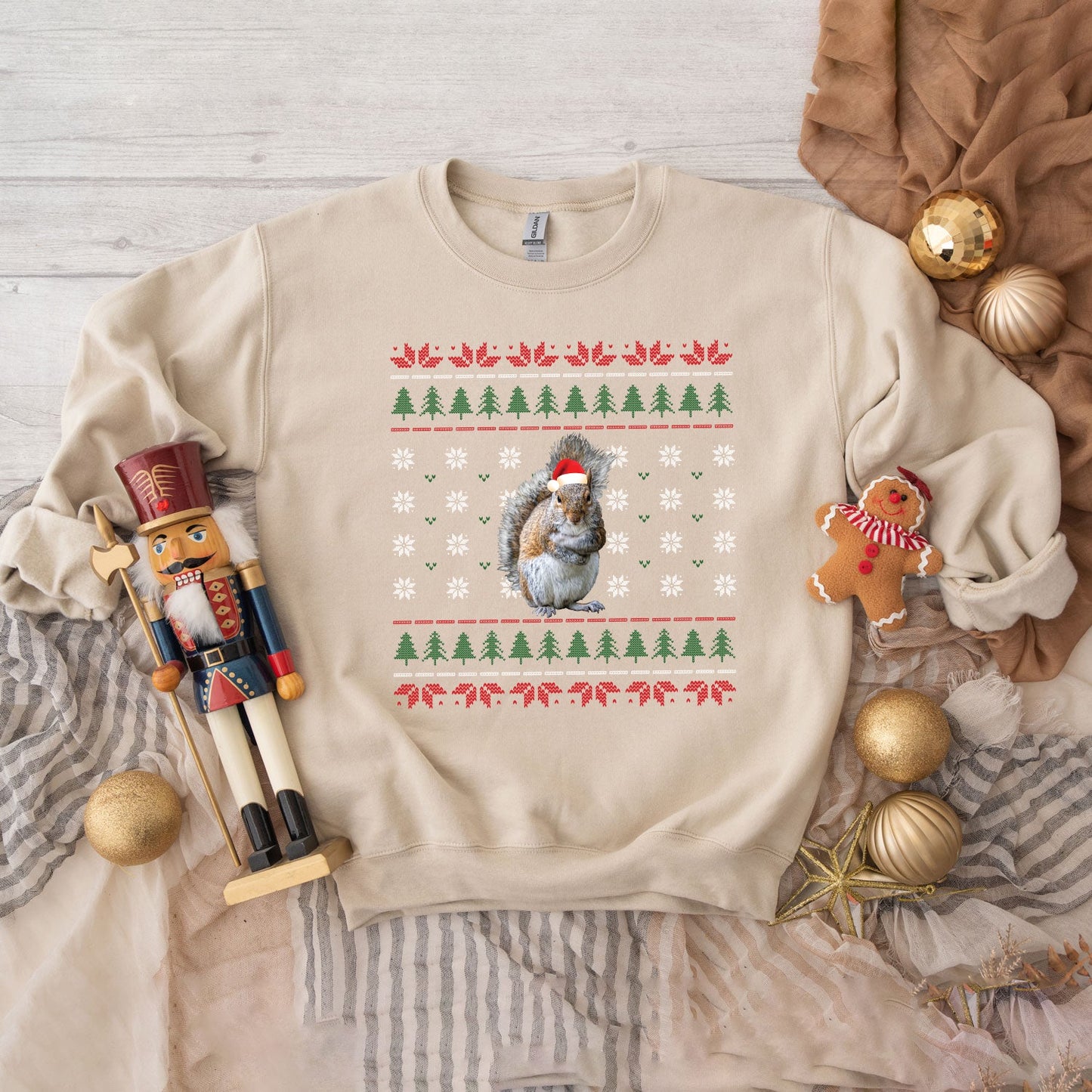 Ugly Sweater Squirrel| Sweatshirt