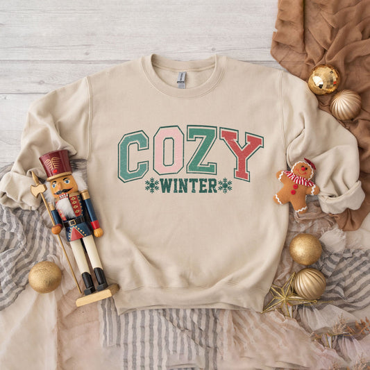 Cozy Winter Varsity | Sweatshirt