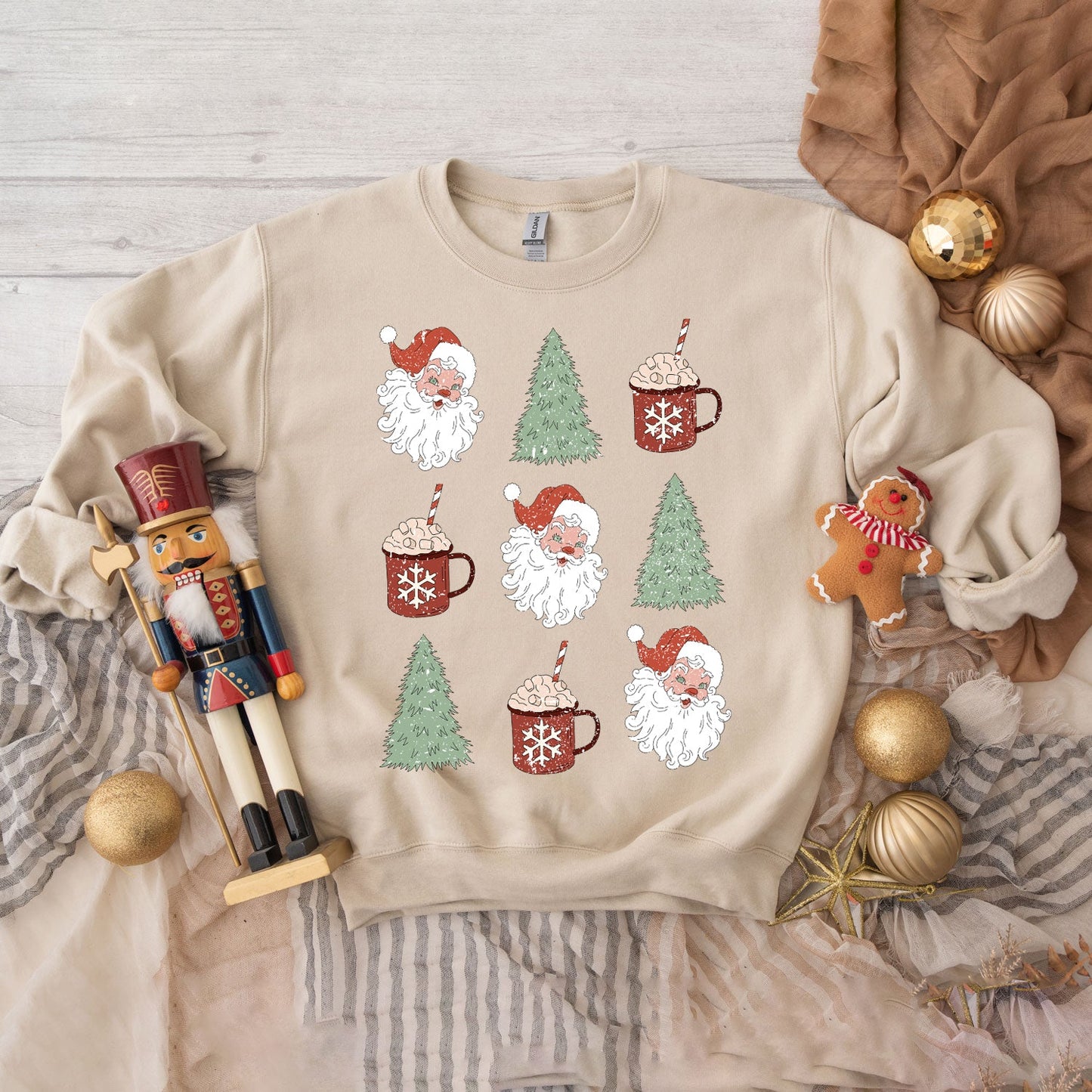 Tree and Mug Collage | Sweatshirt