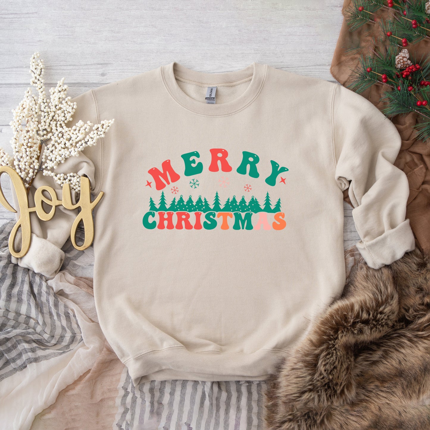 Merry Christmas Trees | Sweatshirt