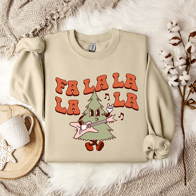 Fa La La Rockin Tree | Sweatshirt