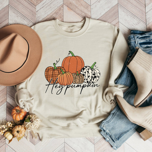 Hey Pumpkin Cursive | Sweatshirt