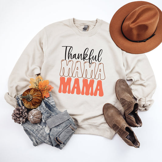 Thankful Mama Stacked | Sweatshirt