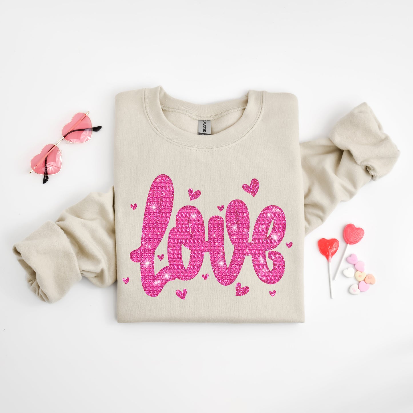 Love Pink Bling | Sweatshirt