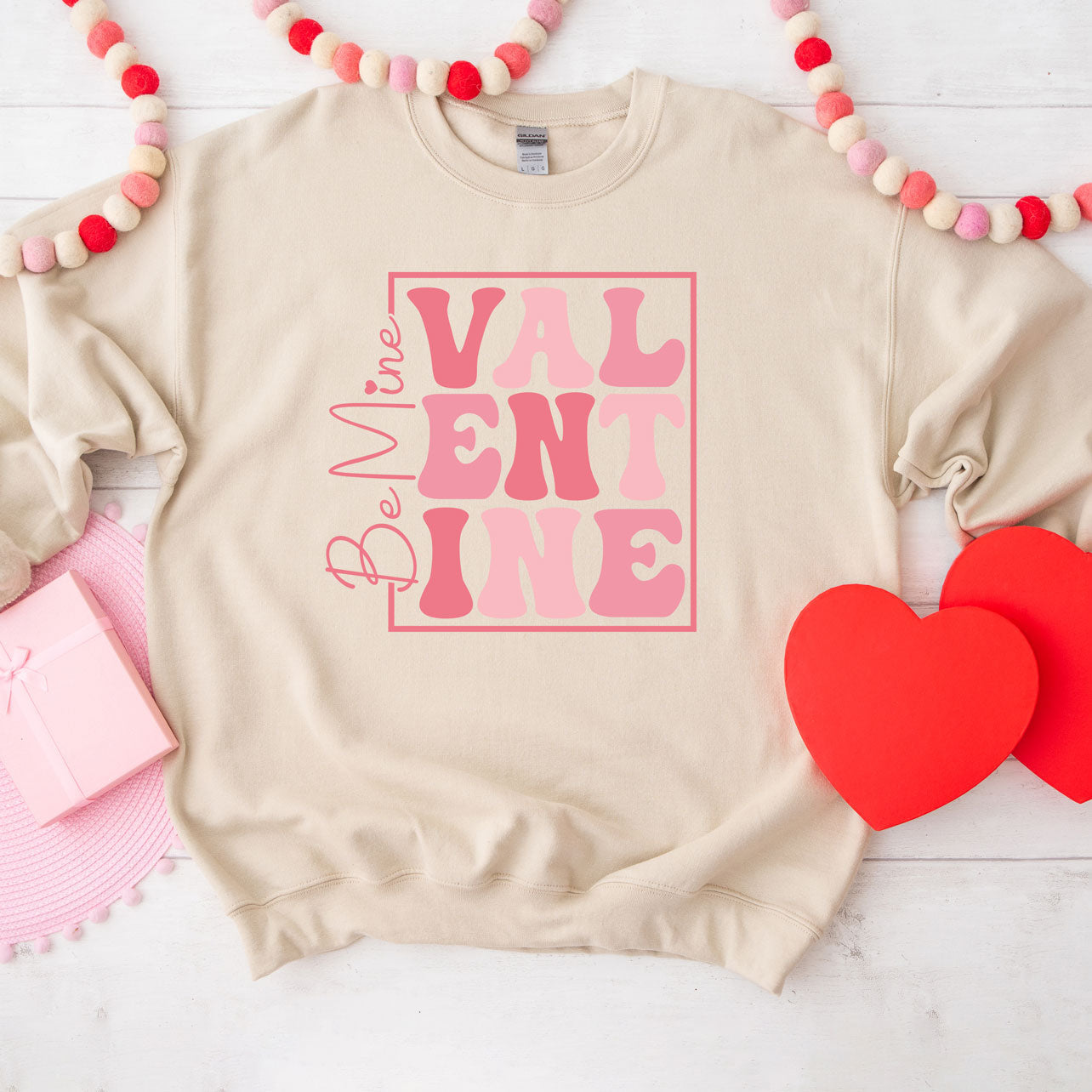 Be Mine Valentine Block | Sweatshirt
