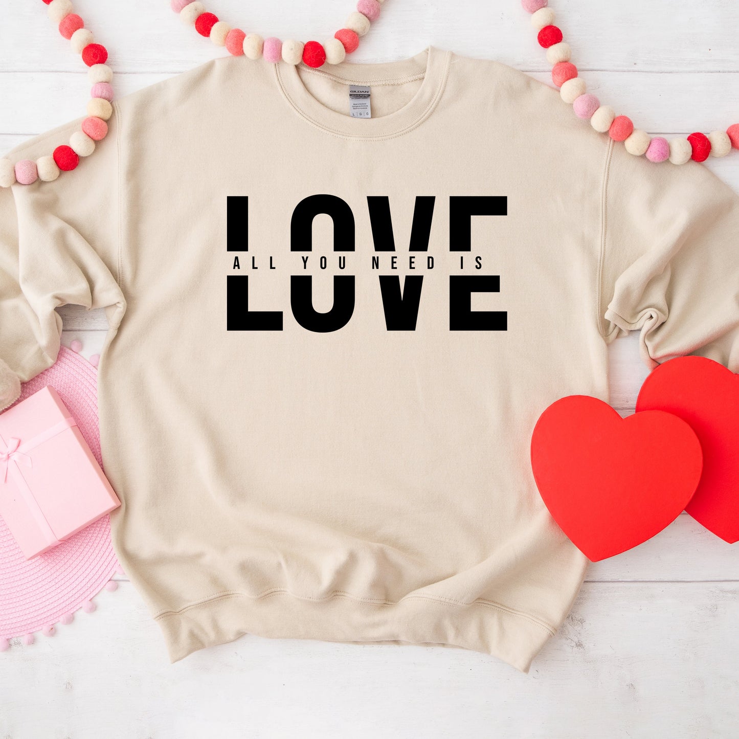 Love Is All You Need Split | Sweatshirt