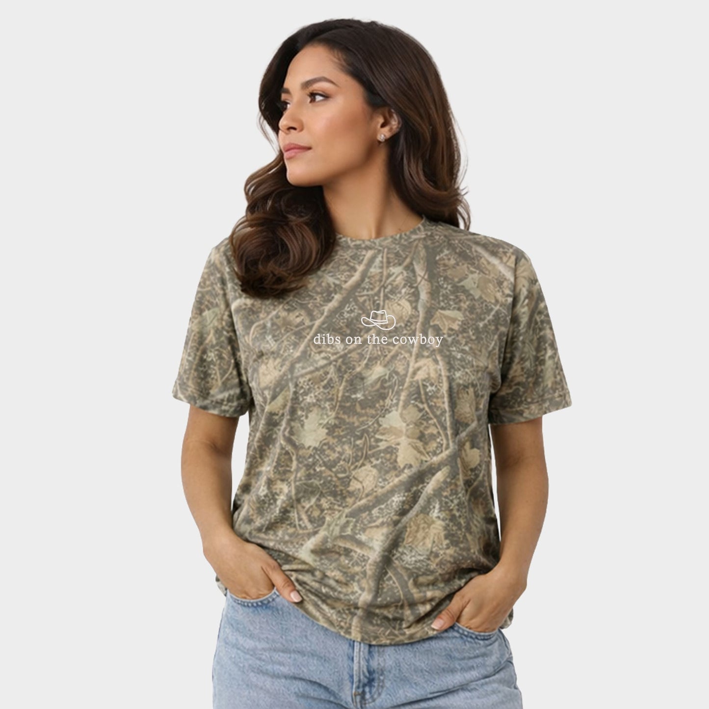 Embroidered Dibs On The Cowboy - Women's Heavyweight Crew