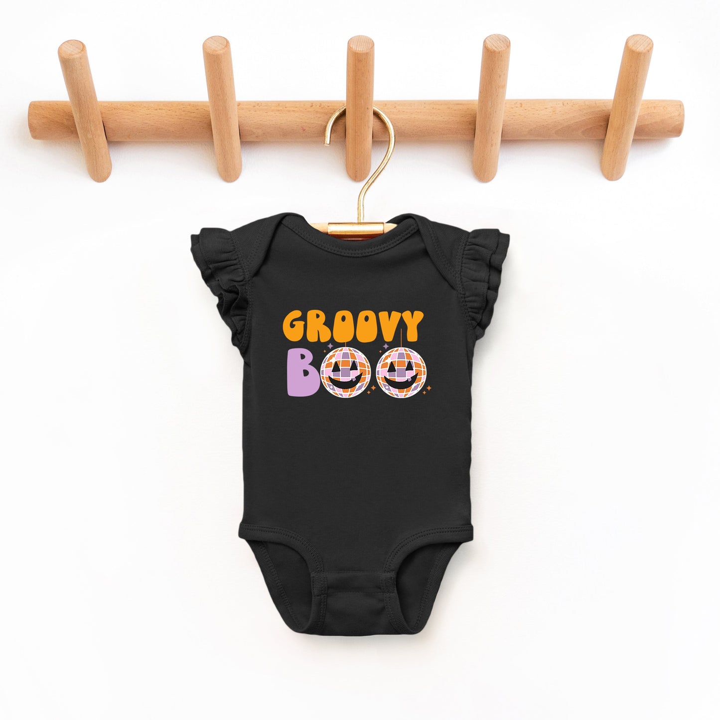 Groovy Boo | Baby Graphic Flutter Sleeve Bodysuit