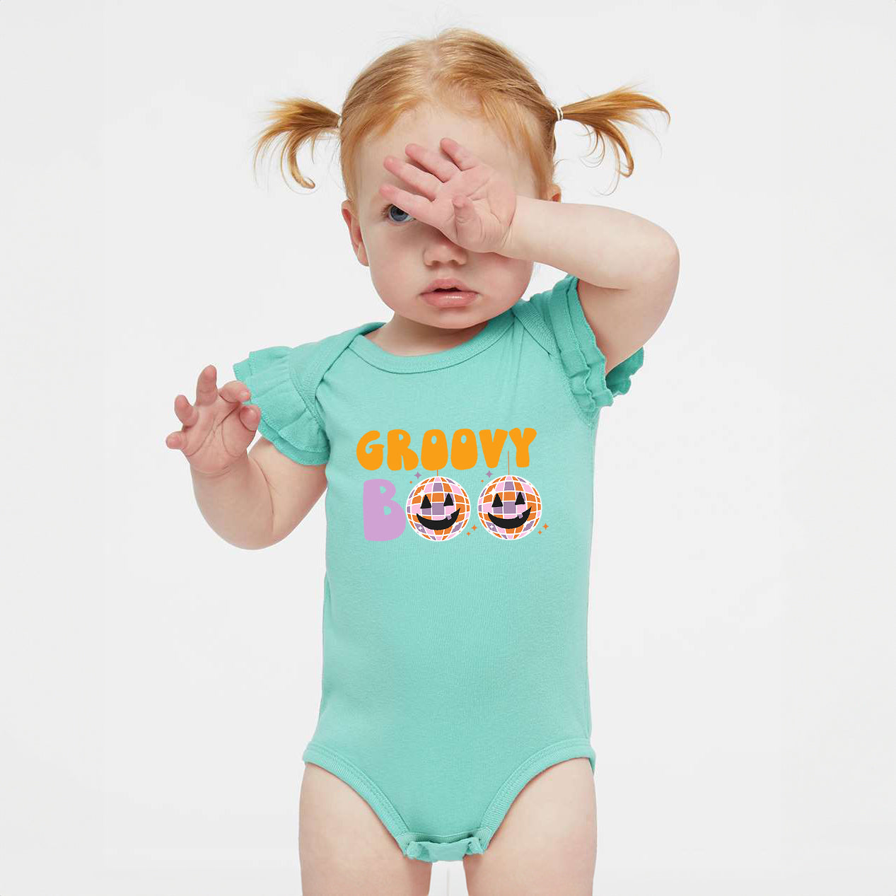 Groovy Boo | Baby Graphic Flutter Sleeve Bodysuit
