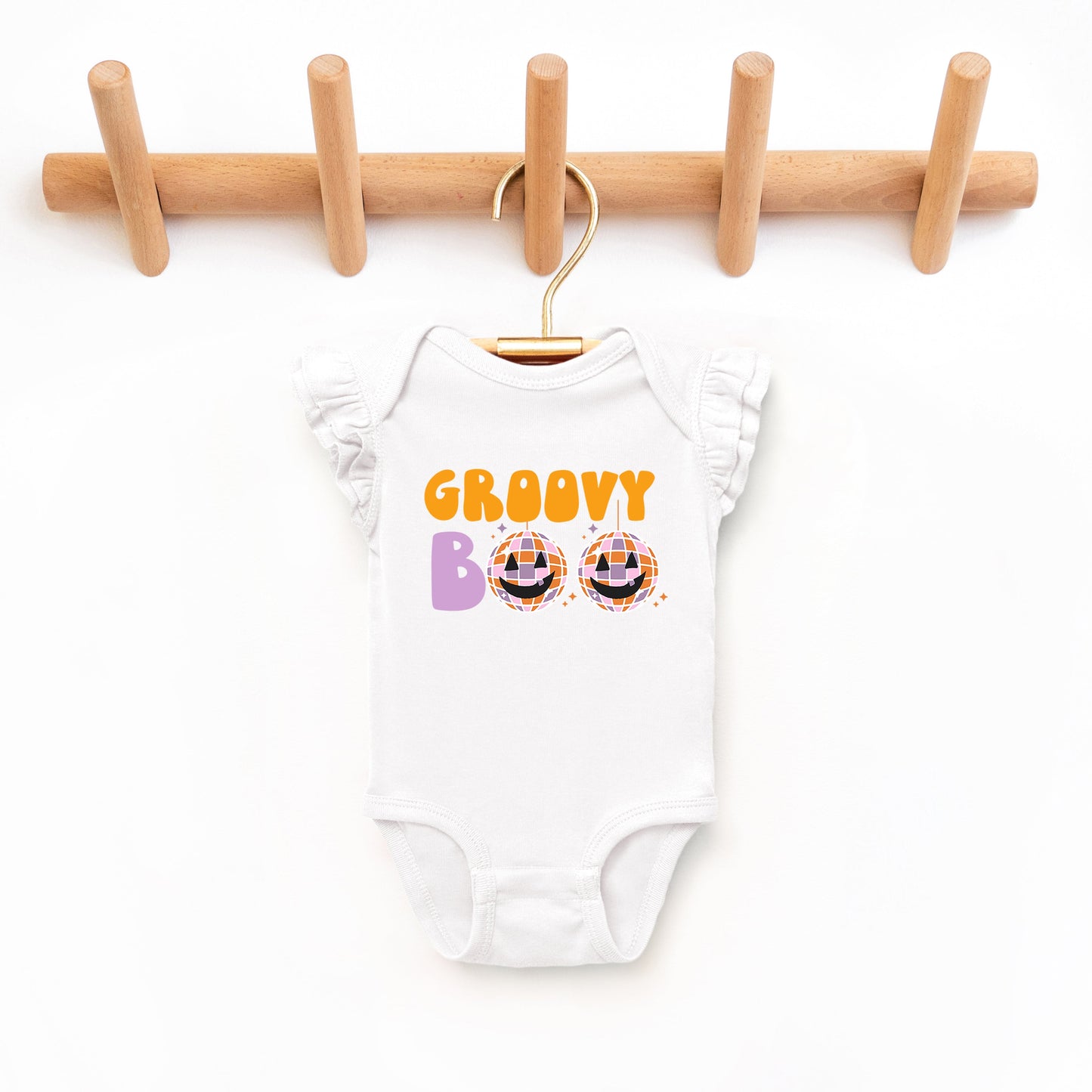 Groovy Boo | Baby Graphic Flutter Sleeve Bodysuit