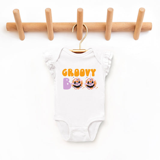 Groovy Boo | Baby Graphic Flutter Sleeve Bodysuit