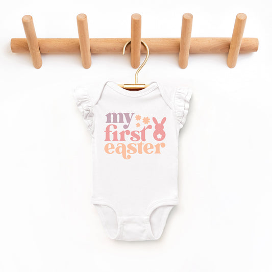 My First Easter | Baby Graphic Flutter Sleeve Bodysuit