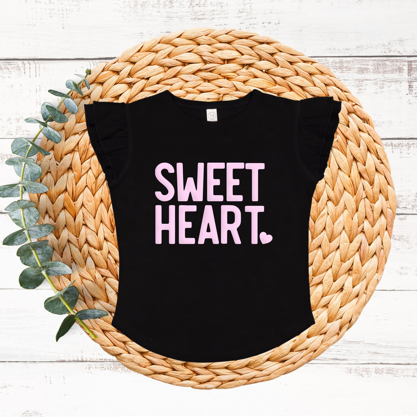 Sweetheart | Toddler Graphic Flutter Sleeve Tee
