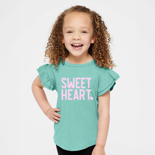 Sweetheart | Toddler Graphic Flutter Sleeve Tee