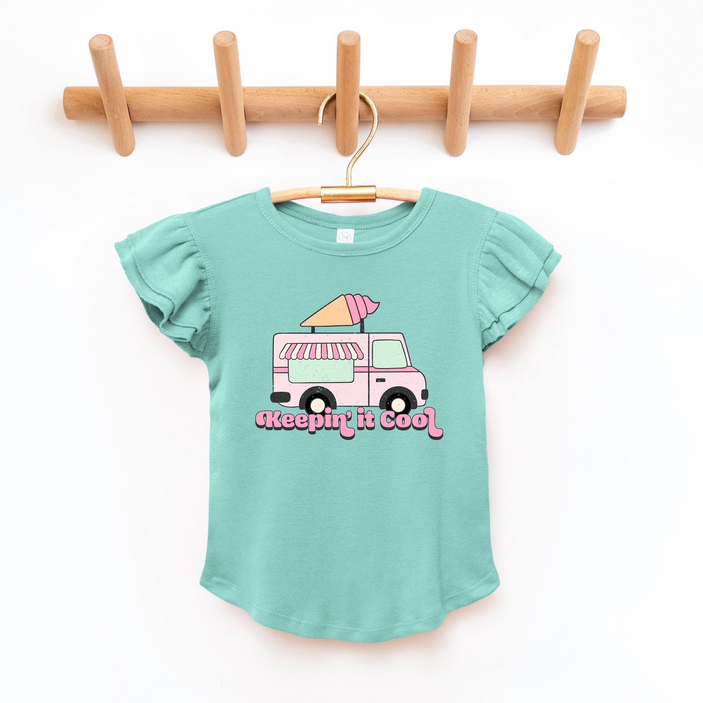 Keepin' It Cool Truck | Toddler Graphic Flutter Sleeve Tee