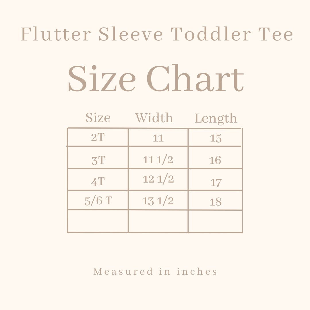 Hello Little Sunshine | Toddler Graphic Flutter Sleeve Tee