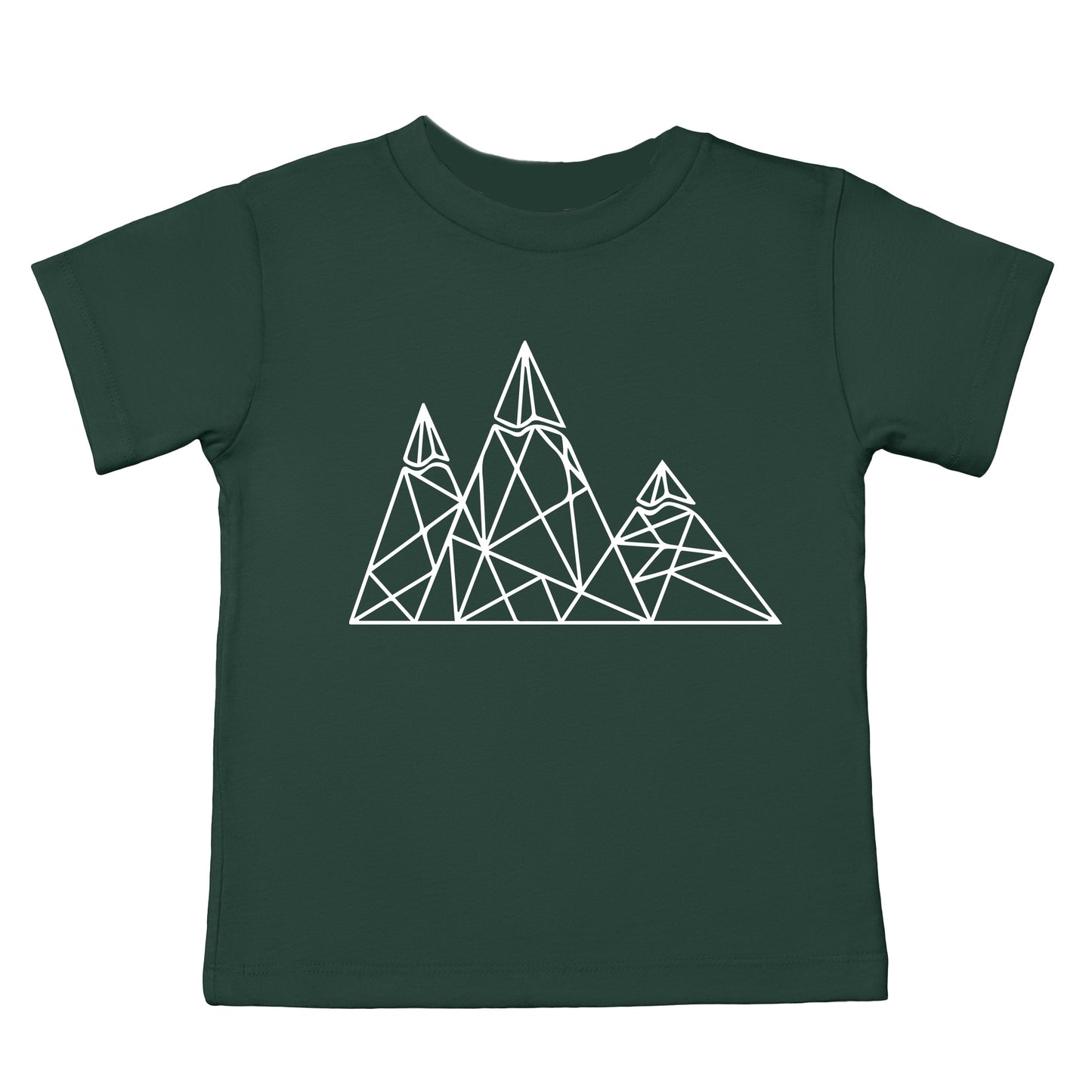Geometric Mountains | Youth Short Sleeve Crew Neck