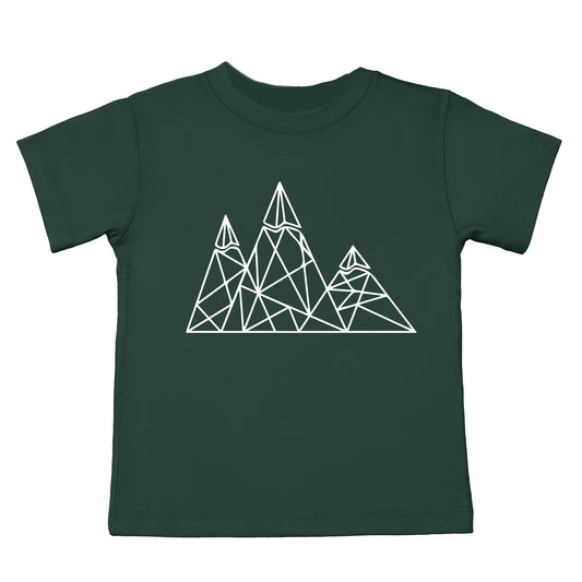 Geometric Mountains | Youth Short Sleeve Crew Neck