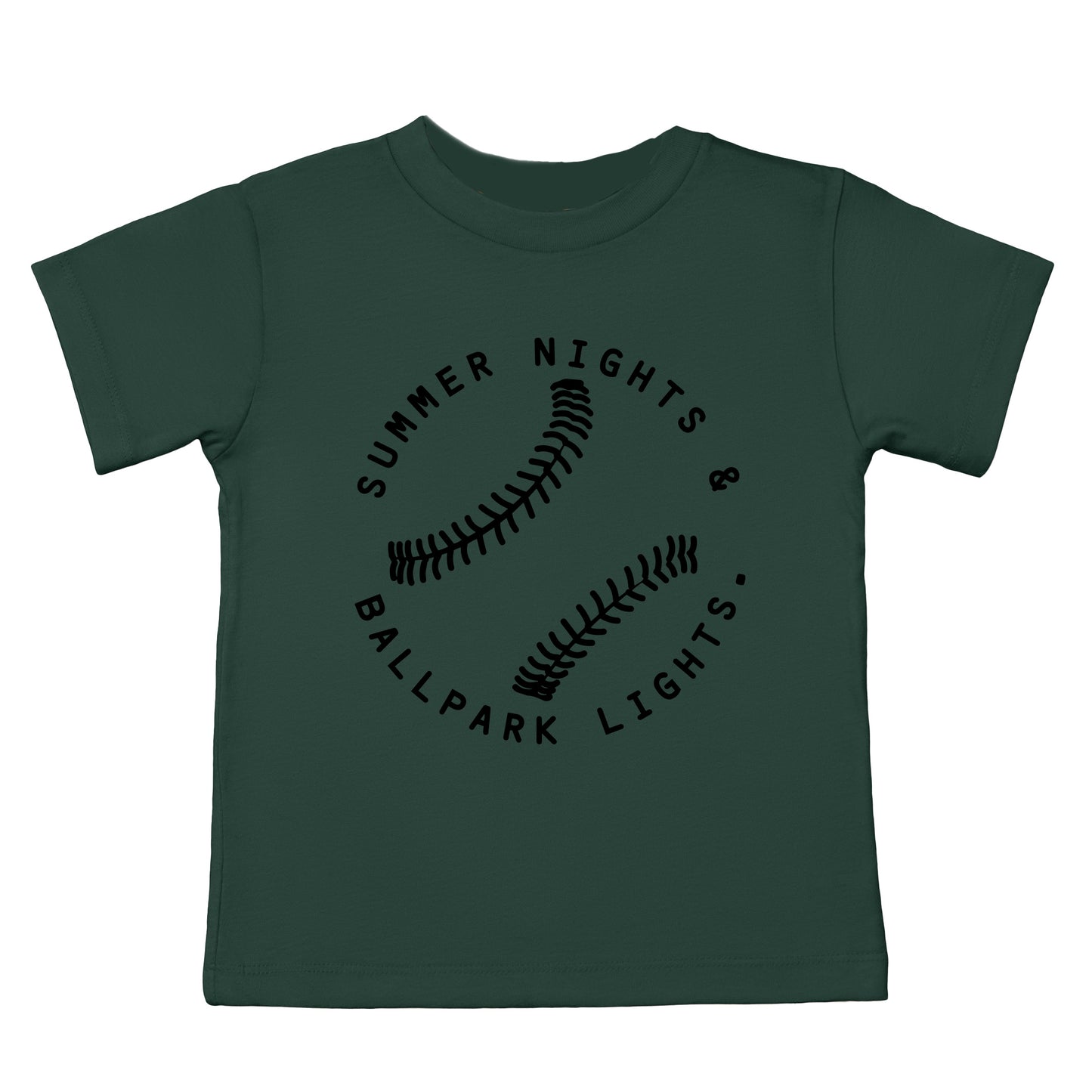 Summer Nights And Ballpark Lights | Youth Short Sleeve Crew Neck