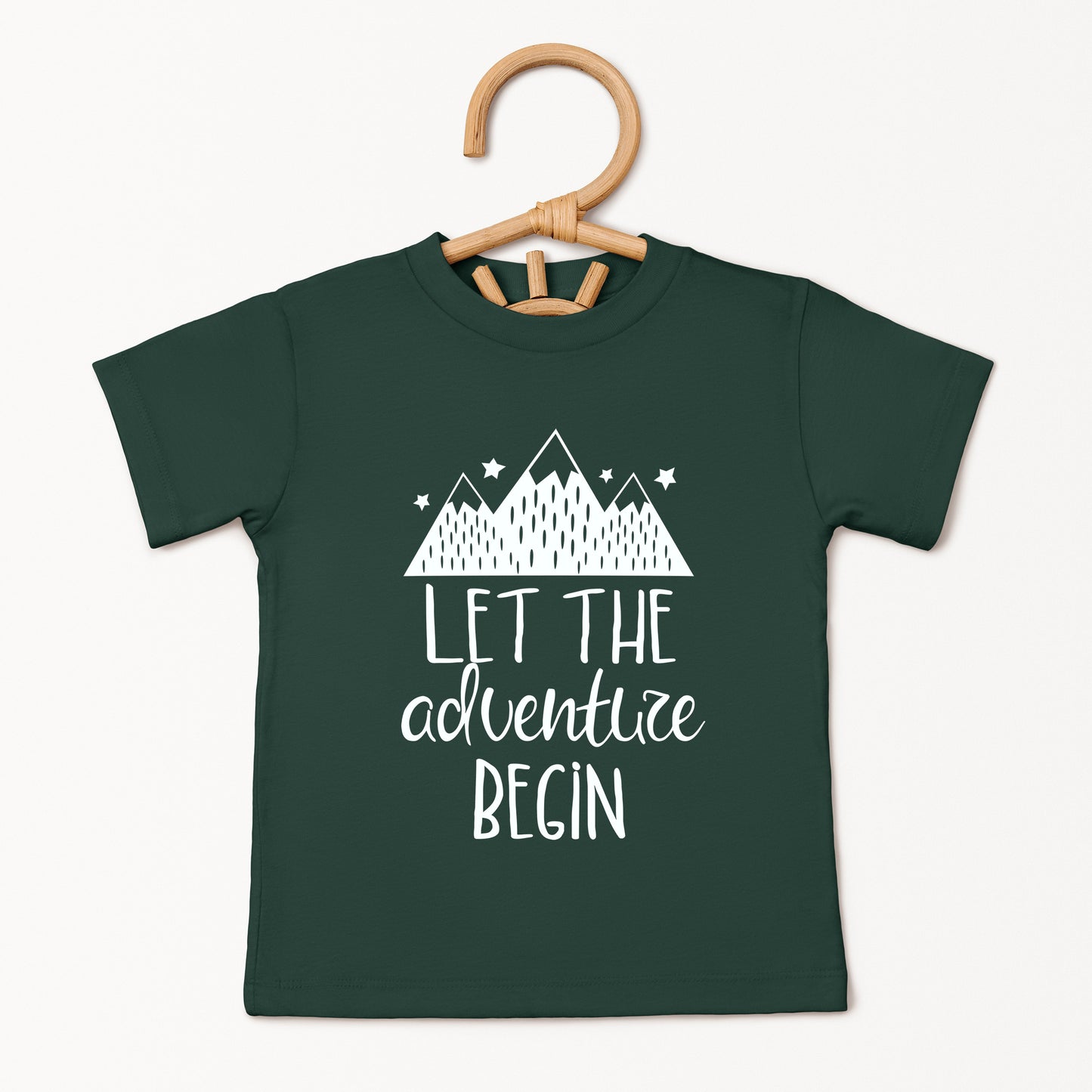 Let The Adventure Begin Mountains | Youth Short Sleeve Crew Neck