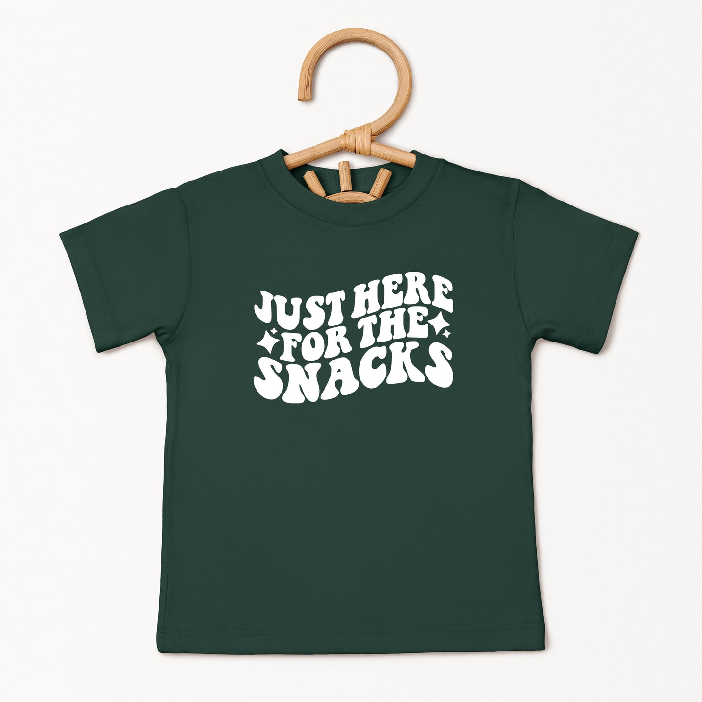 Here For The Snacks Stars | Youth Short Sleeve Crew Neck