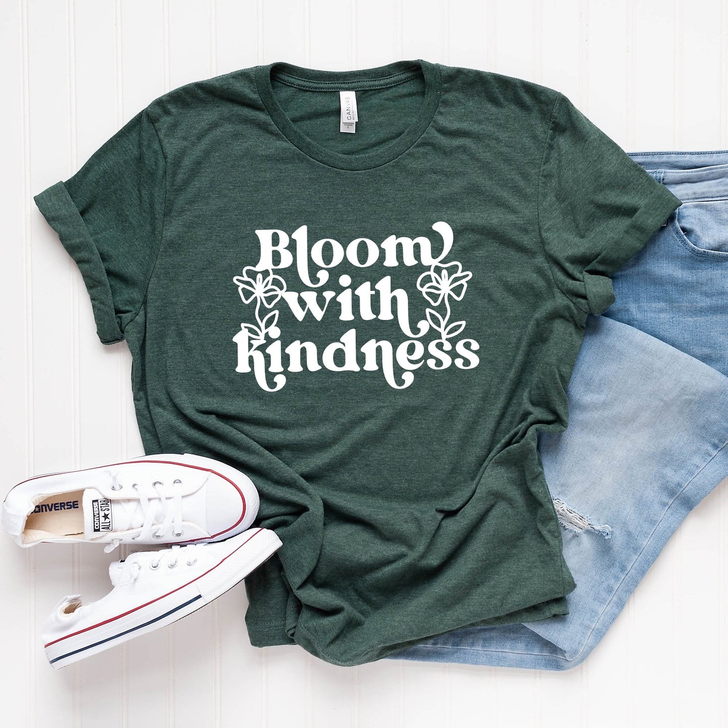 Bloom With Kindness | Short Sleeve Graphic Tee