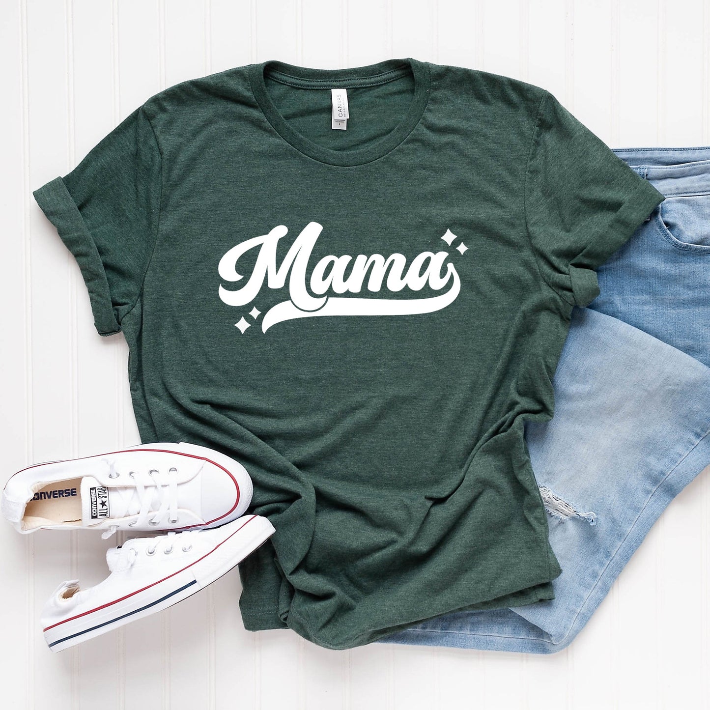 Mama Retro Script | Short Sleeve Graphic Tee