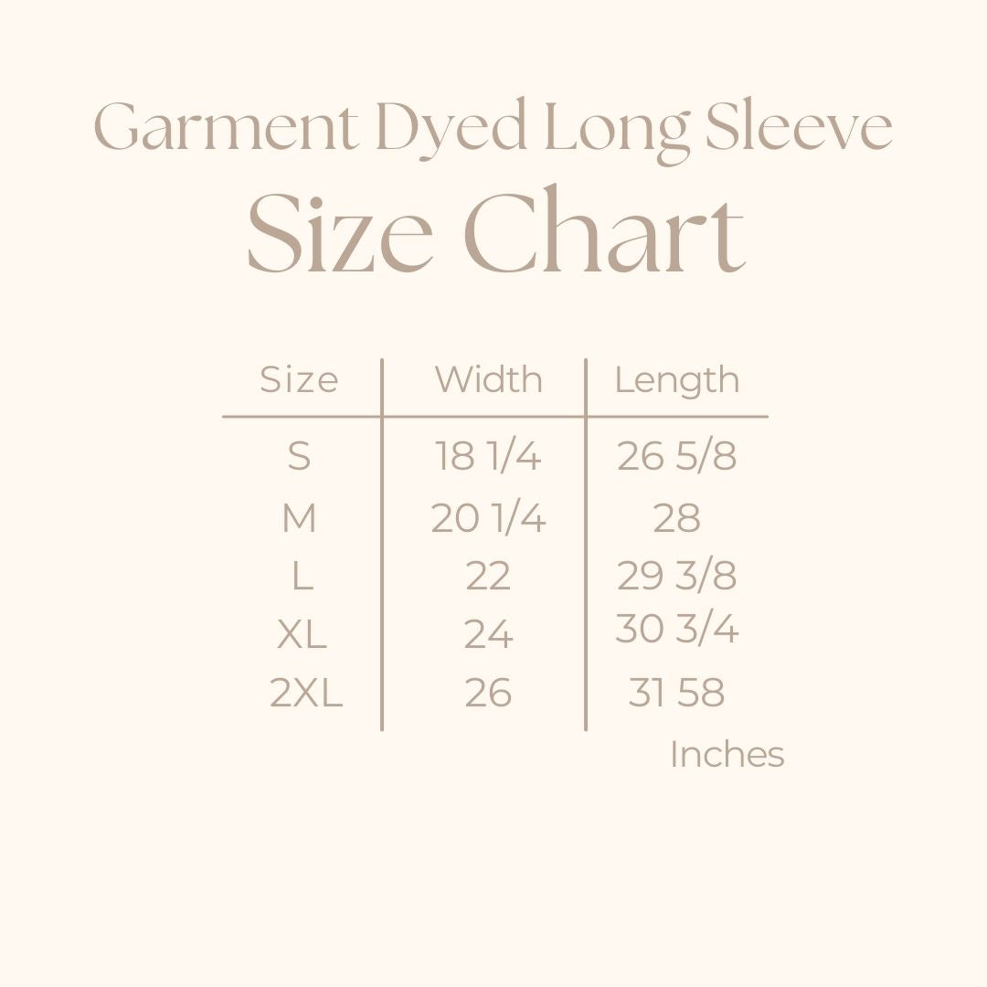 Coquette Santa And Bow Chart | Garment Dyed Long Sleeve