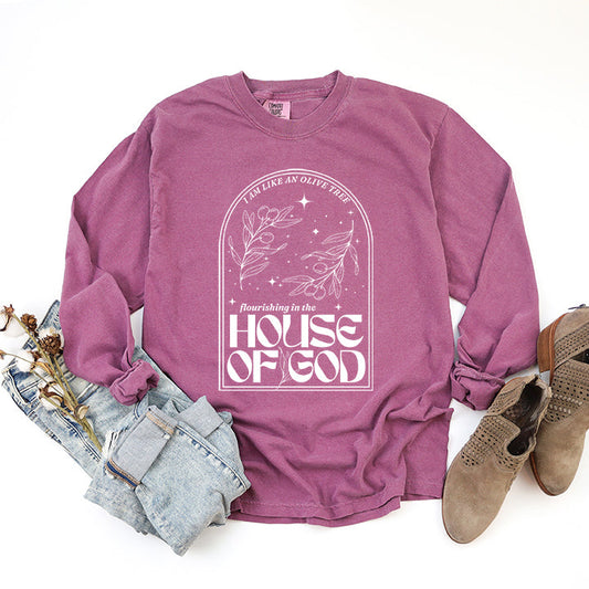 House Of God | Garment Dyed Long Sleeve