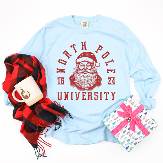 North Pole Santa 1824 | Garment Dyed Long Sleeve