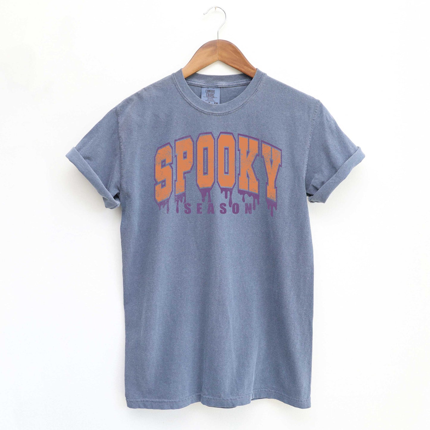 Spooky Season Varsity Drip | Garment Dyed Tee