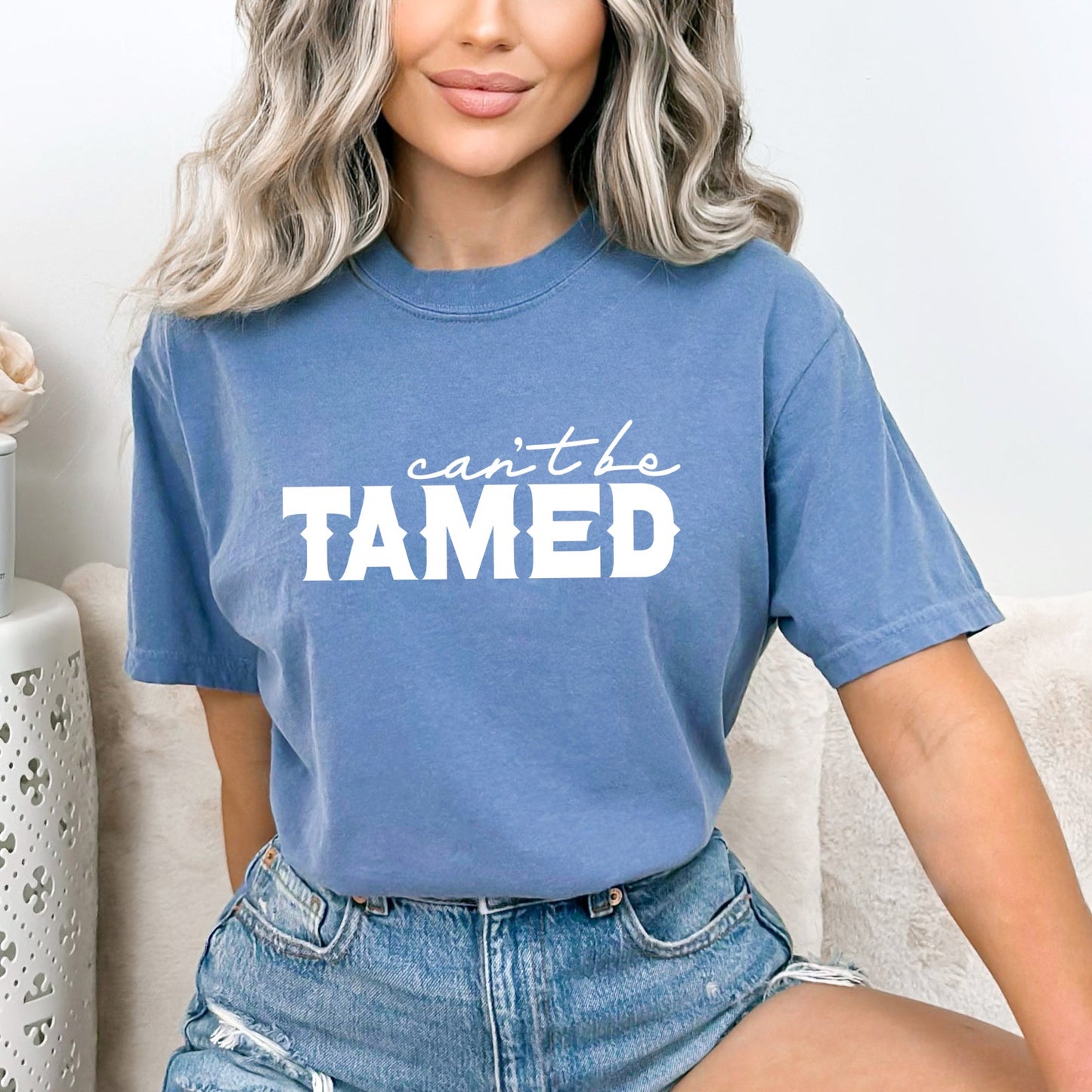 Can't Be Tamed | Garment Dyed Short Sleeve Tee
