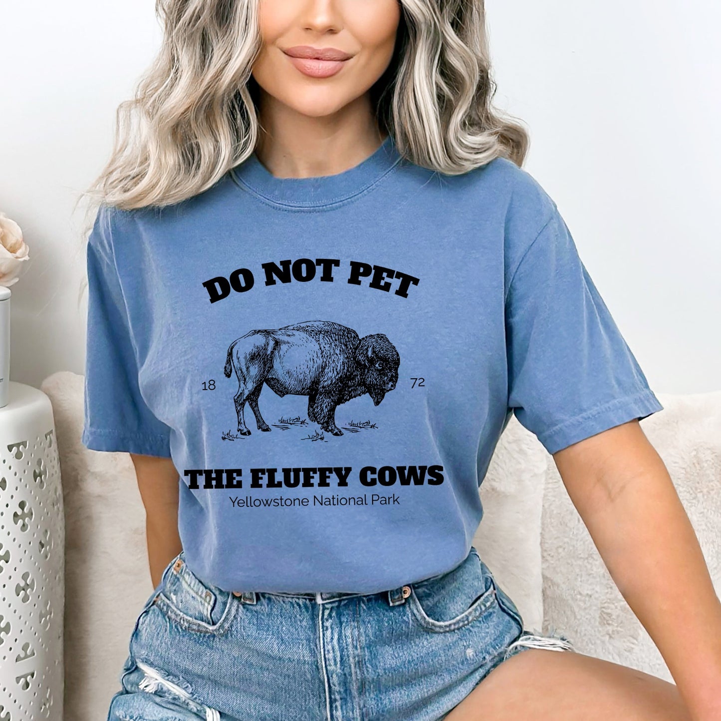 Y Fluffy Cows | Garment Dyed Tee