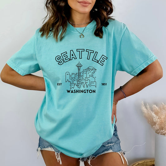 Seattle EST 1851 | Garment Dyed Tee